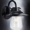 Urban Ambiance Luxury Coastal Outdoor Wall Sconce 11''H x 9''W,  Midnight Black Finish,  Santa-Ana Collection, UHP1320 - 4 of 4