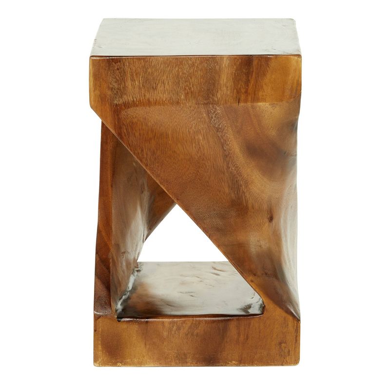 Contemporary Saur Wood Accent Table Brown - Olivia &#38; May, 6 of 7