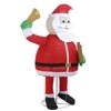 NAYSAYE 6FT Santa Claus Holding Bell Christmas Decoration for Home Yard and Patio Holiday Display, Red and White, 43.3"*28.7"*70.9" - 2 of 4