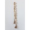 Storied Home 60"L Mango Wood Bead Garland with Jute Tassels - 3 of 4