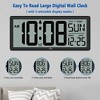 Aoibox 14.5'' Large Digital Wall Clock with Jumbo Numbers, Temperature and Date Display - Easy to Read and Set, Auto DST - 3 of 4
