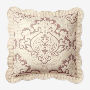 BrylaneHome Amelia Euro Sham - Euro, Ivory Berry - 1 of 3
