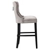 WestinTrends 29" Tufted Velvet Counter Stool - 4 of 4