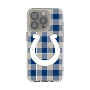 NFL AFC Teams Plaid Clear Cell Phone Case for Apple iPhone - 1 of 4