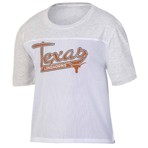 Fanatics NCAA Women's Texas Longhorns White Mesh Fashion Jersey, Small