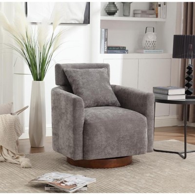 CIPACHO COOLMORE 360 degree rotation design, multi-gear adjustment backrest, soft and comfortable chenille fabric,living room chair