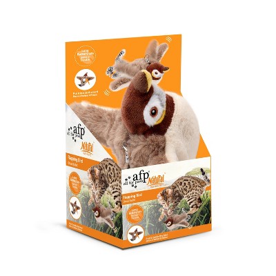 Allforpaws Natural Instincts Flapping Bird Cat Toy, Brown
