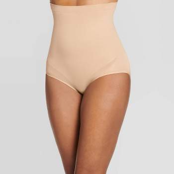 ASSETS by SPANX Women's Flawless Finish High-Waist Shaping Thong - Beige XL