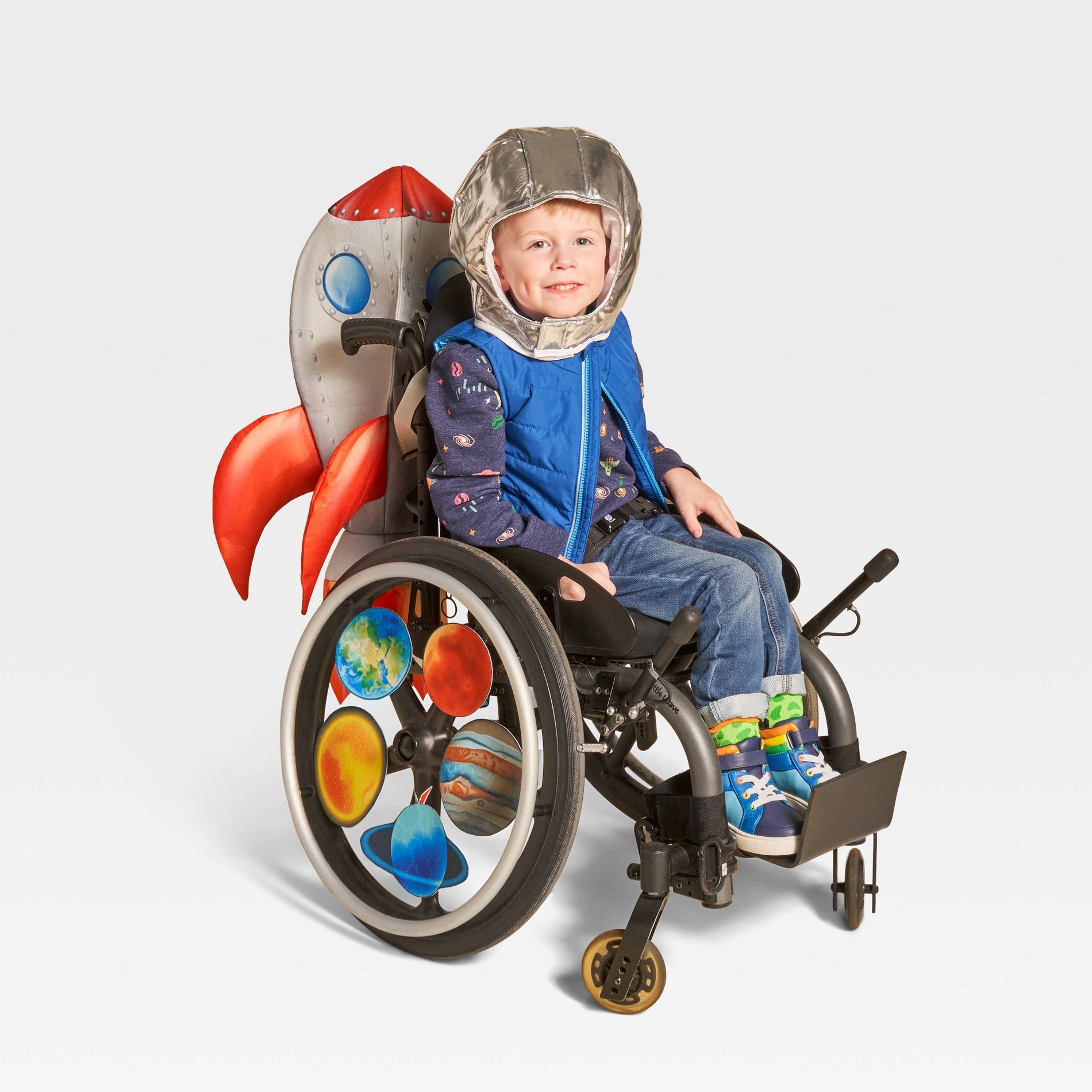 16pc Kids' Adaptive Astronaut Halloween Costume Kit with Accessories and Wheelchair Cover - Hyde and EEK! Boutique™: Wheelchair Friendly