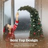 Whisen 7FT Slim Christmas Tree with Bent Top, 777 Tips & Stable Metal Base - Green - 4 of 4