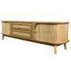 ACEPANO 66.93 in. W Modern Media Console Table with Solid Wood Legs for Living Room-Natural - 4 of 4