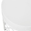 CAVINAS 16"/18"Hollow Open Curved Outdoor End Table,Set of 2,Cylindrical Iron Side Table for Patio,Outdoor Furniture,Indoor&Outdoor Table - 3 of 4