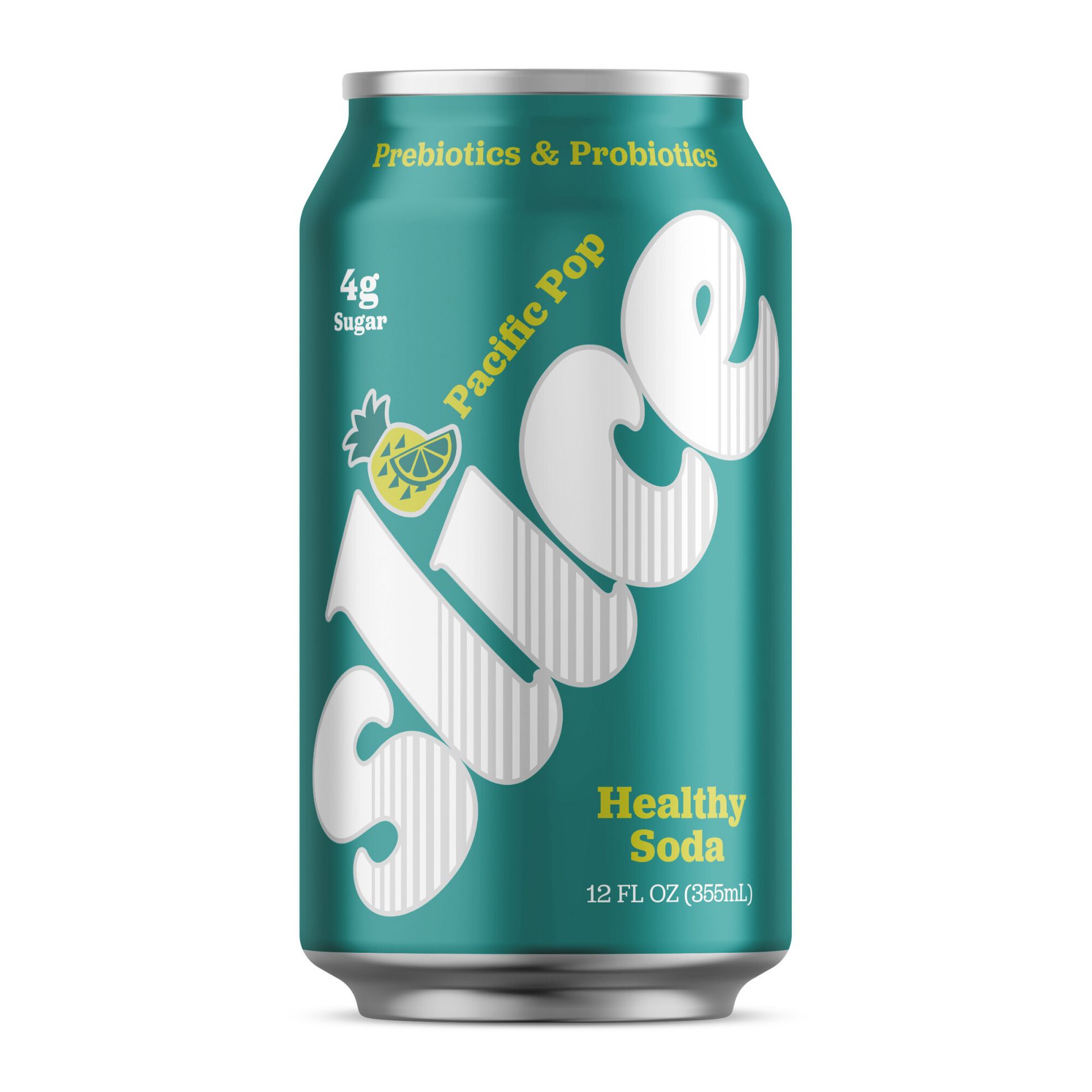 Slice Pacific Pop Healthy Soda - 12 fl oz Can