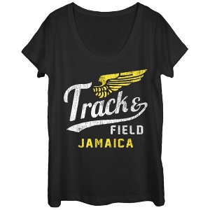 Women's Lost Gods Jamaica Track and Field Scoop Neck - 1 of 3