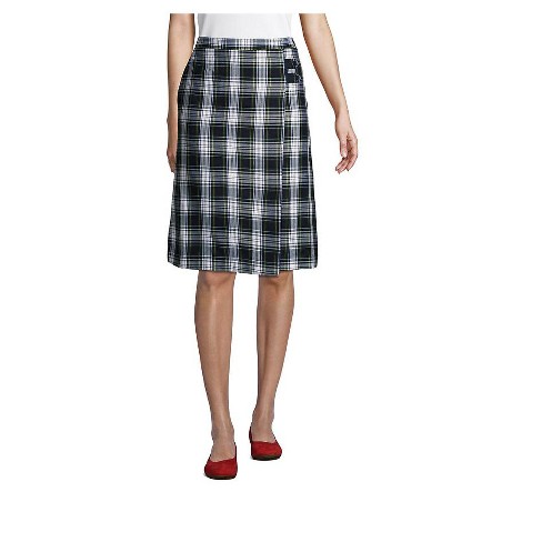 Lands' End School Uniform Women's Plaid A-line Skirt Below The Knee ...