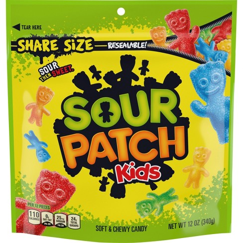 SOUR PATCH KIDS, Strawberry Soft and Chewy Candy Bundle, 5 oz Bags (12  Count)