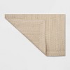 Natural Woven Rectangular Braided Outdoor Rug Heathered Cream