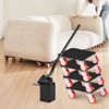 VEVOR Furniture Dolly,Maximum Load 3474 lbs,Heavy Duty Furniture Movers with 5 360° Rotation Wheels,Carbon Steel Panel,Lift Slider Tool Set,Black&Red - 2 of 4