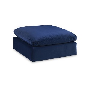 Meridian Furniture,Comfy Velvet Modular Ottoman - 1 of 4