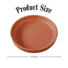 SEVOBAL Serving Platters Rustic Ceramic Pasta Platters, Ideal for Serving Spaghetti Lasagna Macaroni Ziti at Stylish Dinners, Pink, 7.87"*7.87"*1.57" - 3 of 4