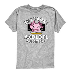 Boys' - Instant Message - To Learn I Axolotl Questions Short Sleeve Graphic T-Shirt - 1 of 4
