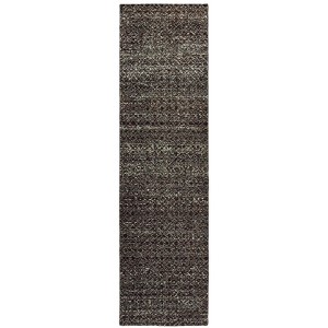 Oriental Weavers Atlas 8048Q Black/ Grey Indoor Area Rug - 2'6" x 12' - 1 of 3