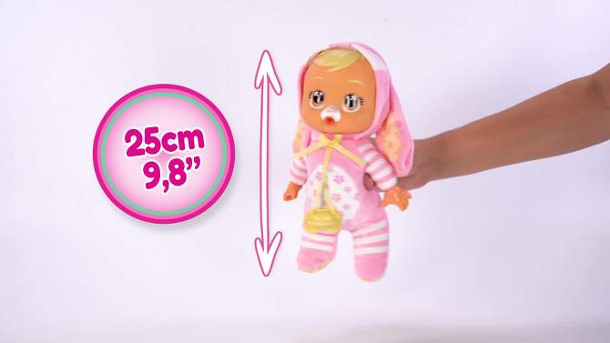 Cry Babies Tiny Cuddles Easter Bunny Lola 9&#34; Baby Doll, 2 of 8, play video