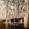 Ludomide Modern Drum Chandelier With Glass Crystal Lampshade, Gold Luxury Flush Mount Ceiling Light, 6-Light Pendant Lighting Fixture - 4 of 4
