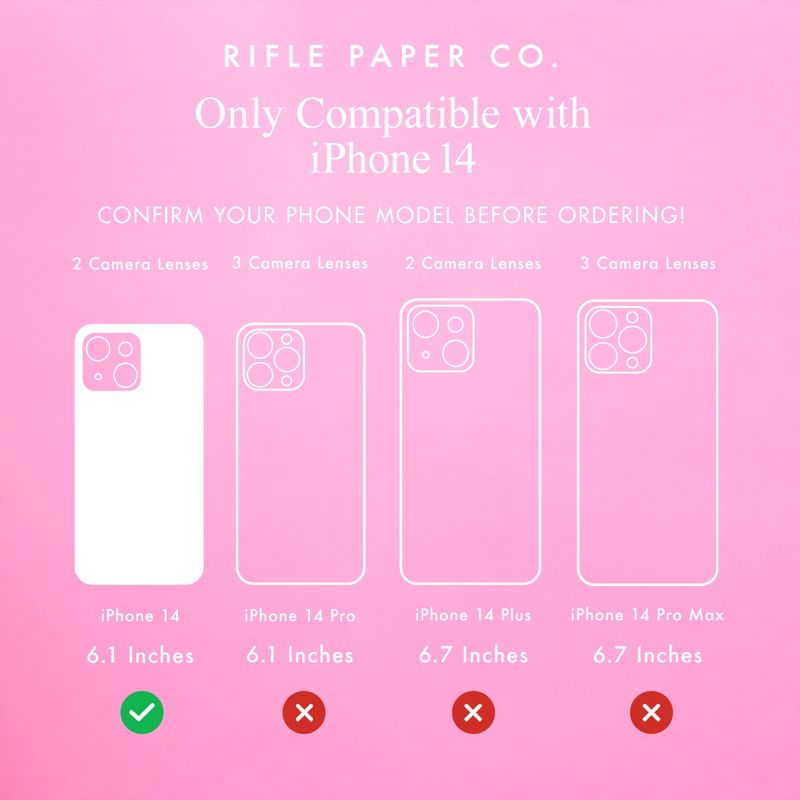 Rifle Paper Co. Apple iPhone 14/iPhone 13 MagSafe Compatible Floral Case, 4 of 9
