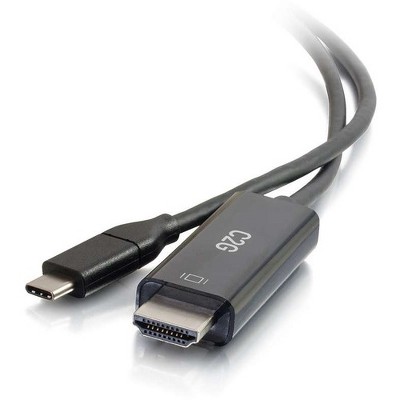 C2G 1ft USB-C to HDMI Audio/Video Adapter Cable - 4K 60Hz - M/M - 1 ft HDMI/USB-C A/V Cable for Audio/Video Device, HDTV, Projector, Notebook, Tablet