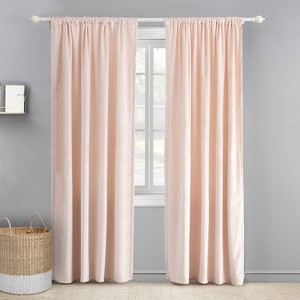 Heritage Blush Velvet Drape Panel - Levtex Baby - 1 of 4