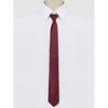 INSPIRE CHIC Men's Formal Casual Pre-tied Solid Color Neck Adjustable Zipper Ties - 2 of 4