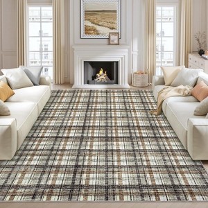 Area Rug for Bedroom Washable Non Slip Runner Rug Low Pile Soft Non Shedding Stain Resistant Carpet - 1 of 4