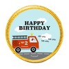 84 Pcs Fire Truck Kid's Birthday Candy Party Favors Chocolate Coins with Gold Foil - 2 of 2