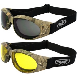 2 Pairs of Global Vision Eyewear Eliminator Safety Motorcycle Goggles - 1 of 4