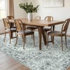 Bohemian Gray Washable Area Rug, Vintage Low Pile Non-Slip Tufted Polyester Carpet for Living Room & Bedroom - 4 of 4