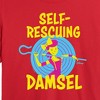Women's - Disney - Self Rescuing Damsel Cropped Graphic T-Shirt - 2 of 4