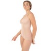 Body Beautiful Shapewear Power Mesh Shaping Bodysuit with Double front Panel Nylon - 3 of 4
