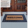 Gardenised Heavy Duty Coco Coir Doormat with Non Slip PVC Baking Embossed Welcome Design Coconut Fiber Floor Mat 18x30" - 2 of 4
