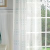 Set of 2 95"x37" Montauk Clip Sheer Curtain Panels Green - Martha Stewart: Modern Polyester Rod Pocket - 4 of 4