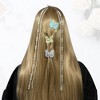 Unique Bargains Long Tassel Faux Pearl Hair Chain 2Pcs - 3 of 4