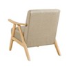 CAVINAS Accent Chair Upholstered Living Room Chair Comfy Chair Lounge Chair for Reading Room - 3 of 4