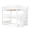 Polibi Modular Full Size Triple Bunk Bed with Storage Stairs - 3 of 4