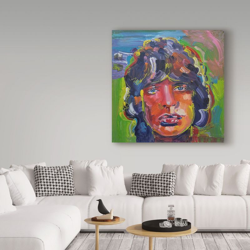 Trademark Fine Art -Howie Green 'Mick Jagger Portrait' Canvas Art, 3 of 4