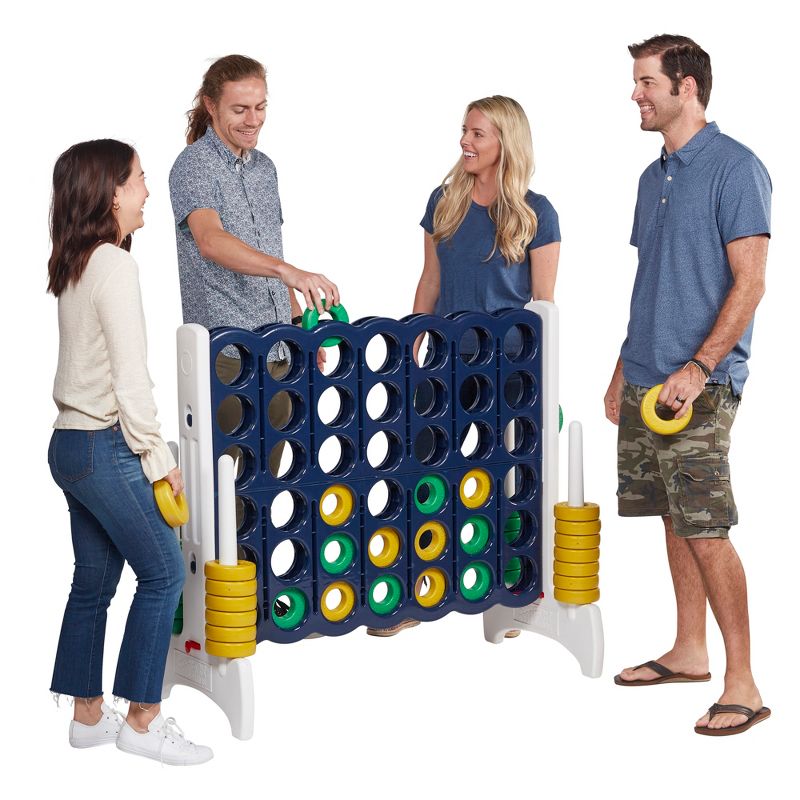 ECR4Kids Jumbo Four-To-Score Giant Game-Indoor/Outdoor 4-In-A-Row Connect, 4 of 12