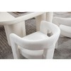 Sapphtopaz Modern Dining Chairs Set of 2, Side Accent Chairs Kitchen Chairs with Curved Back for Dining Room, Kitchen - 3 of 4