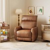 Power Recliner Swivel Rocker Chair with USB Ports, Fabric Glider Nursery Chair with High Back for Living Room - 4 of 4