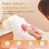 BABYYER Pet Bath Brush, 2025 New 2 in 1 Dog Bath Brush with Built-in Shampoo Dispenser,Pet Wash Brush for Bathing Dog Grooming Massage Brush (Green) - 2 of 4