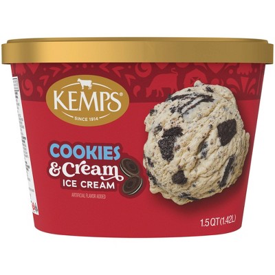 Kemps Cookies & Cream Premium Ice Cream - 48oz