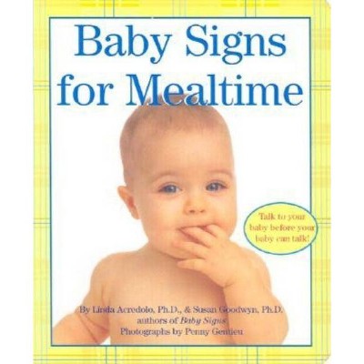 Baby Signs for Mealtime - (Baby Signs (Harperfestival)) by  Linda Acredolo & Susan Goodwyn (Board Book)